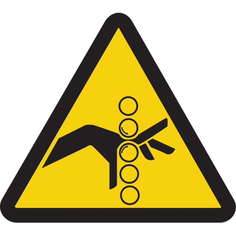 Pinch Point ISO Warning Safety Labels