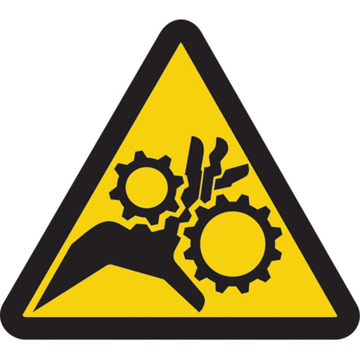 Gear Entanglement ISO Warning Safety Labels