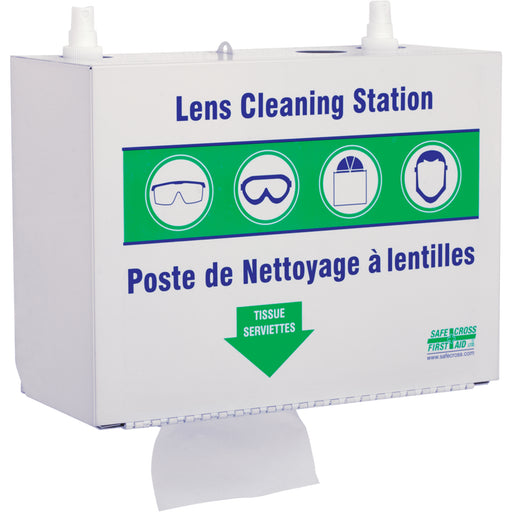 Metal Lens Cleaning Stations - Two 500ml Solutions & 1 Box of Tissue