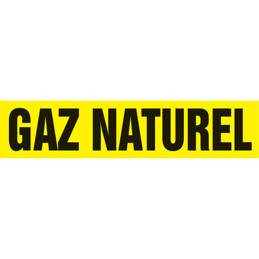 "Gaz Naturel" Pipe Marker