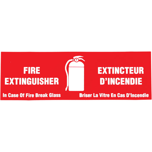 "Fire Extinguisher / Extincteur d'incendie" Label