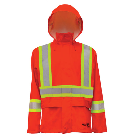 Hi-Vis FR/PU Safety Rain Jackets