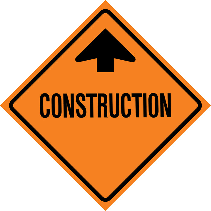 Construction Ahead Roll-Up Traffic Sign