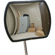 Roundtangular Convex Mirror with Telescopic Arm