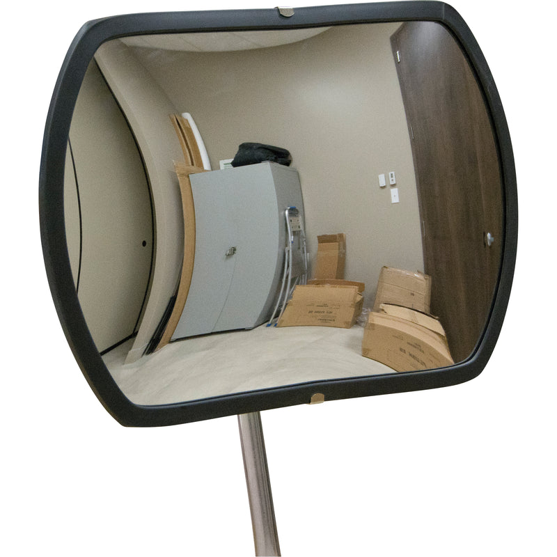 Roundtangular Convex Mirror with Telescopic Arm