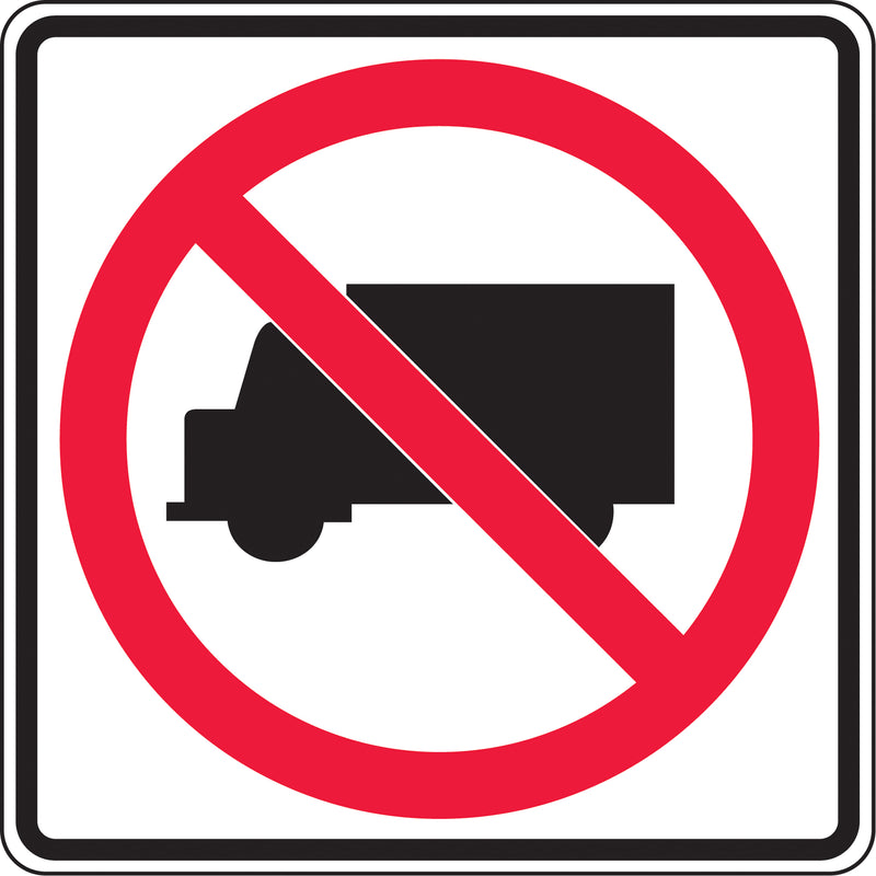 No Trucks Traffic Sign