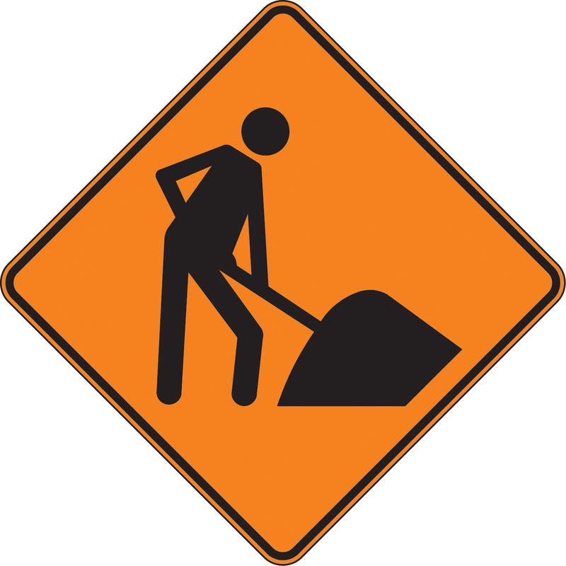 Men at Work Traffic Sign