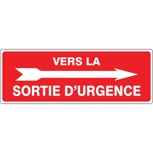 "Sortie d'urgence" Sign