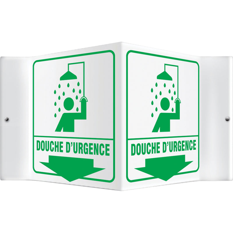 "Douche d'urgence" Projection™ Sign