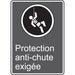"Protection anti-chute exigée" CSA Safety Sign