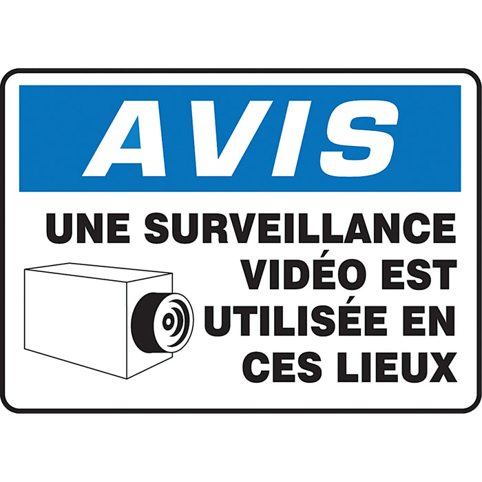 "Surveillance vidéo" Sign