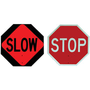 Double-Sided "Stop/Slow" Traffic Control Sign