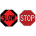 Double-Sided "Stop/Slow" Traffic Control Sign