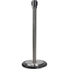 Free-Standing Crowd Control Barrier Receiver Post With Wheels