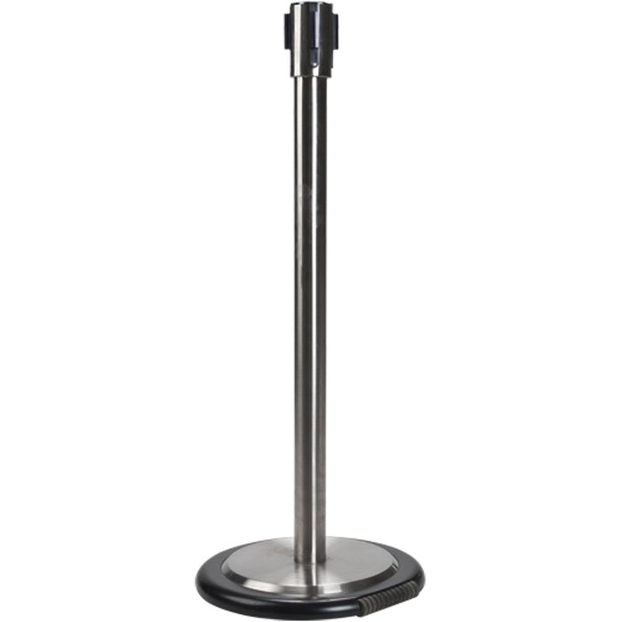 Free-Standing Crowd Control Barrier Receiver Post With Wheels