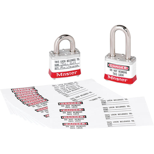 Zenex™ Thermoplastic Photo Padlock Identification Labels