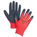 Black & Red Crinkle Grip Coated Gloves