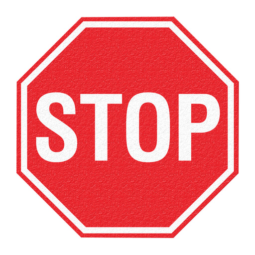 "Stop" Floor Sign