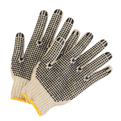 String Knit Gloves with Palm Dots