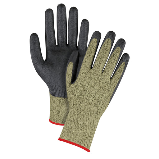 Black & Yellow Seamless Stretch Cut-Resistant Gloves