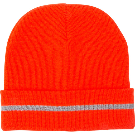 High Visibility Knit Hat with Reflective Stripe