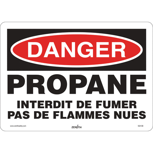 Danger Propane Safety Sign