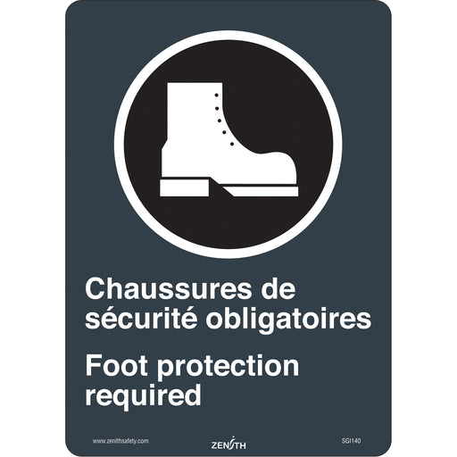 "Chaussures de Sécurité / Foot Protection" CSA Safety Sign