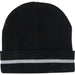 Knit Hat with Silver Reflective Stripe