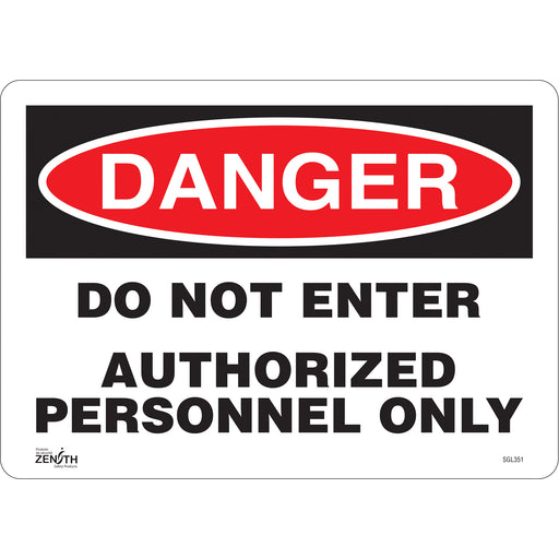 "Authorized Personnel Only" Sign