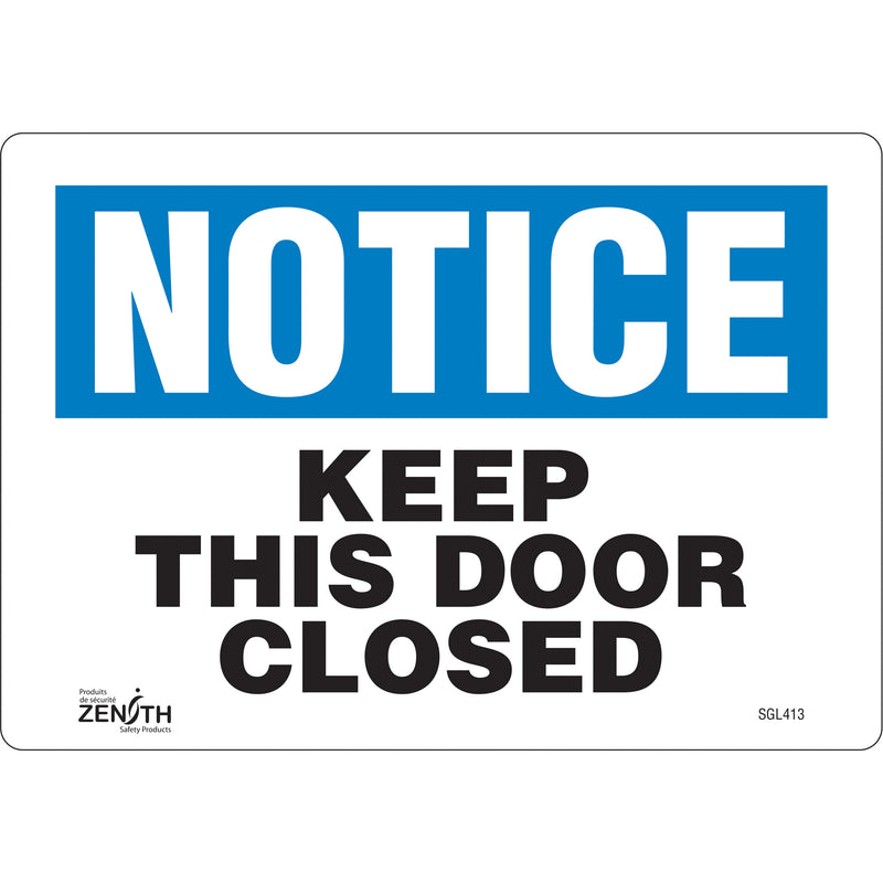 "Keep This Door Closed" Sign