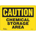 "Chemical Storage Area" Sign