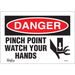 "Pinch Point" Sign