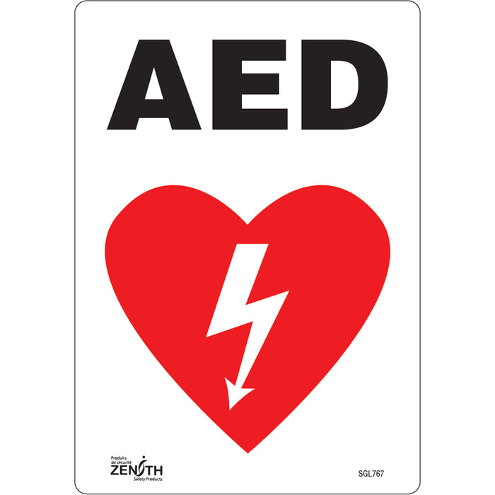 "AED" Sign