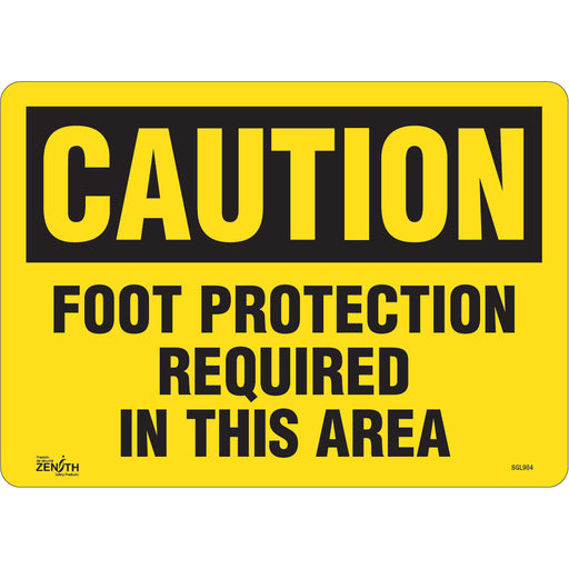 "Foot Protection Required" Sign