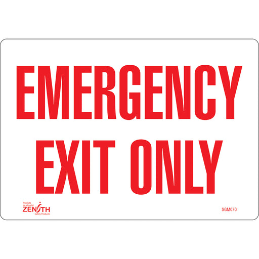 "Emergency Exit" Sign