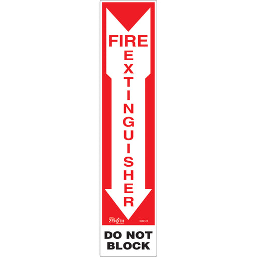 "Fire Extinguisher - Do Not Block" Sign