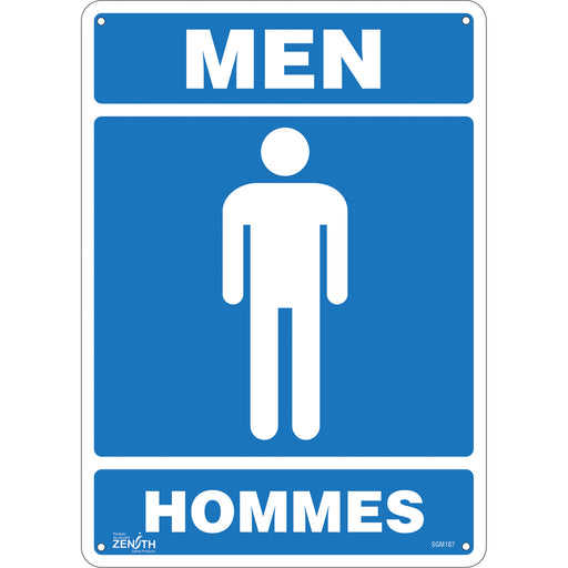 "Men - Hommes" Sign