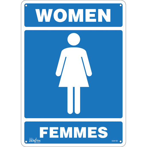 "Women - Femmes" Sign