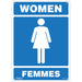 "Women - Femmes" Sign