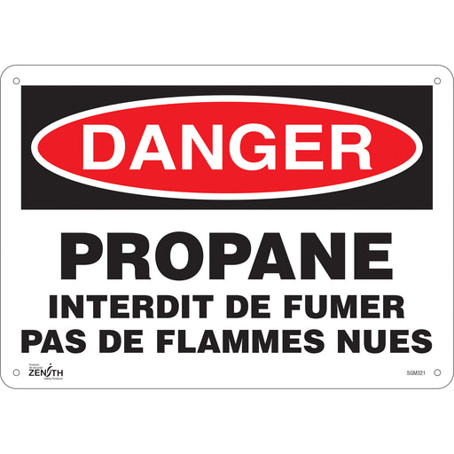"Propane - Interdit De Fumer" Sign