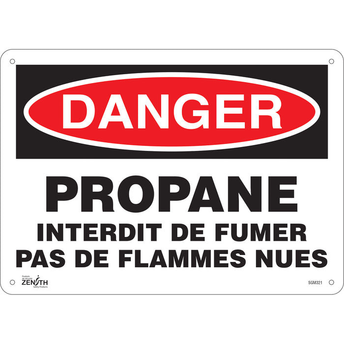 "Propane - Interdit De Fumer" Sign