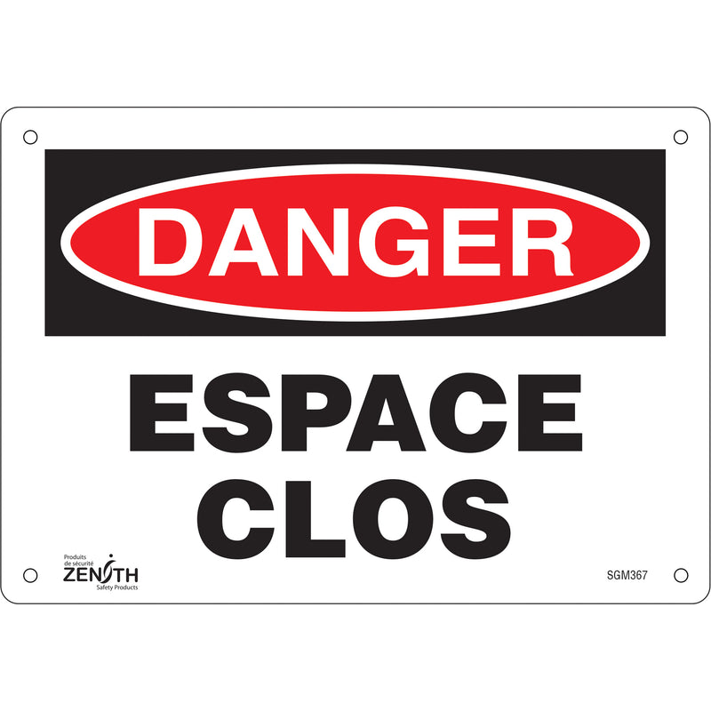 "Espace Clos" Sign