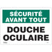 "Douche Oculaire" Sign