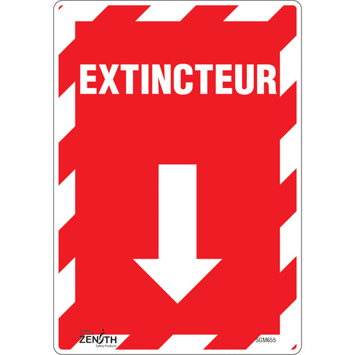 "Extincteur" Arrow Sign