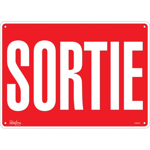 "Sortie" Sign