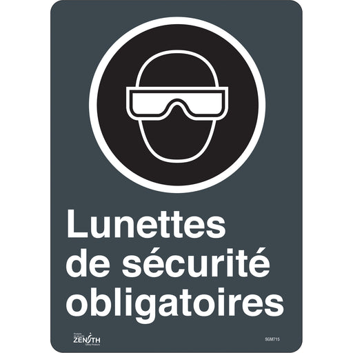 "Lunettes De Sécurité Obligatoires" Sign