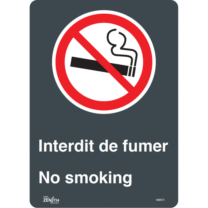 "Interdit De Fumer/No Smoking" Sign