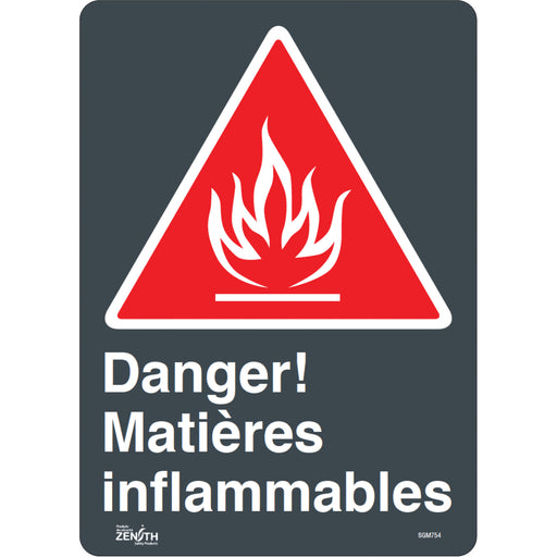 "Matières Inflammables" Sign