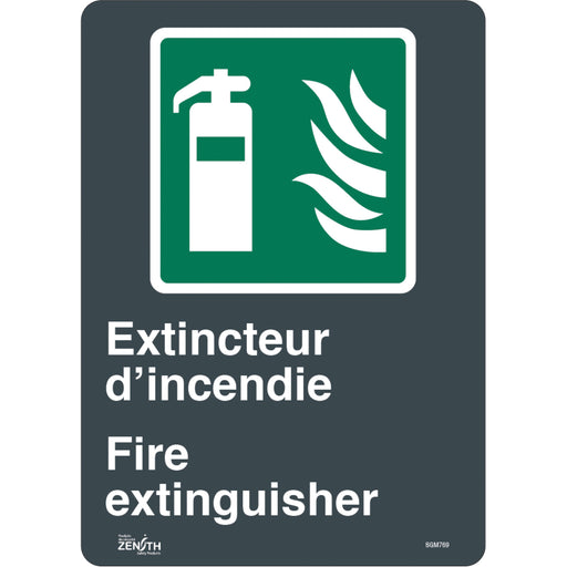 "Extincteur D'Incendie/Fire Extinguisher" Sign