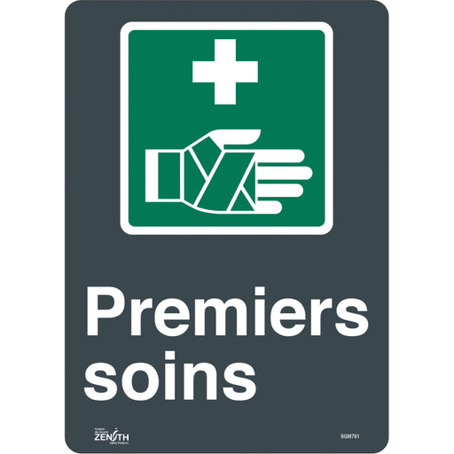 "Premier Soins" Sign